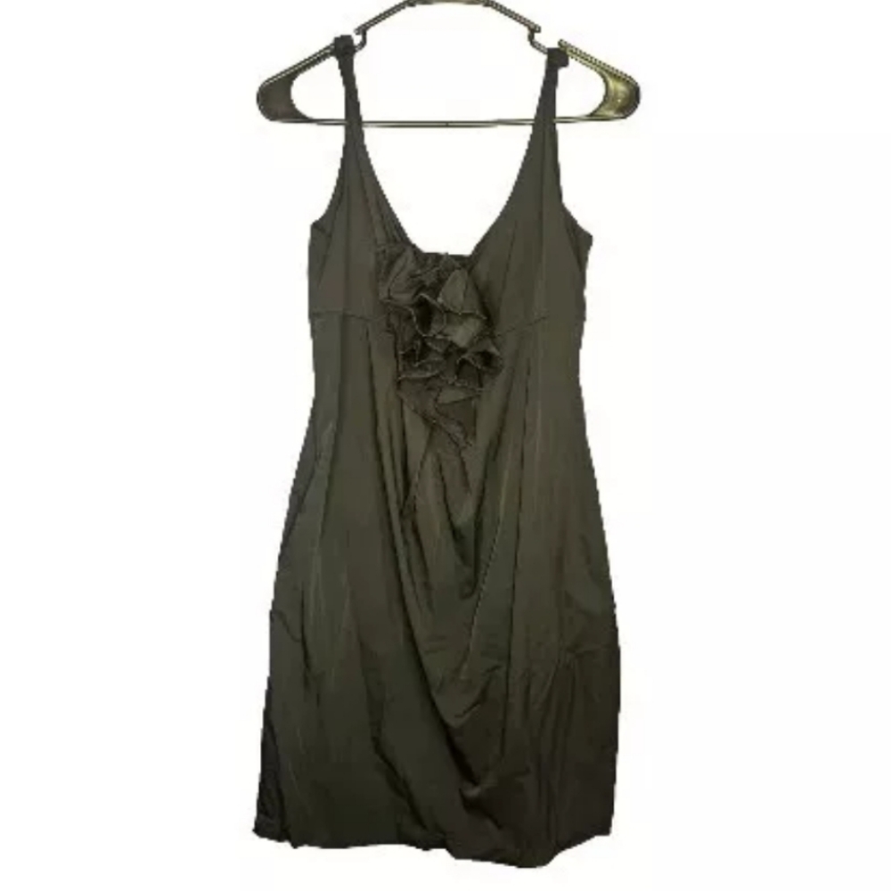 Diane VonFurstenberg Womans Sleeveless Black Dress Size 10